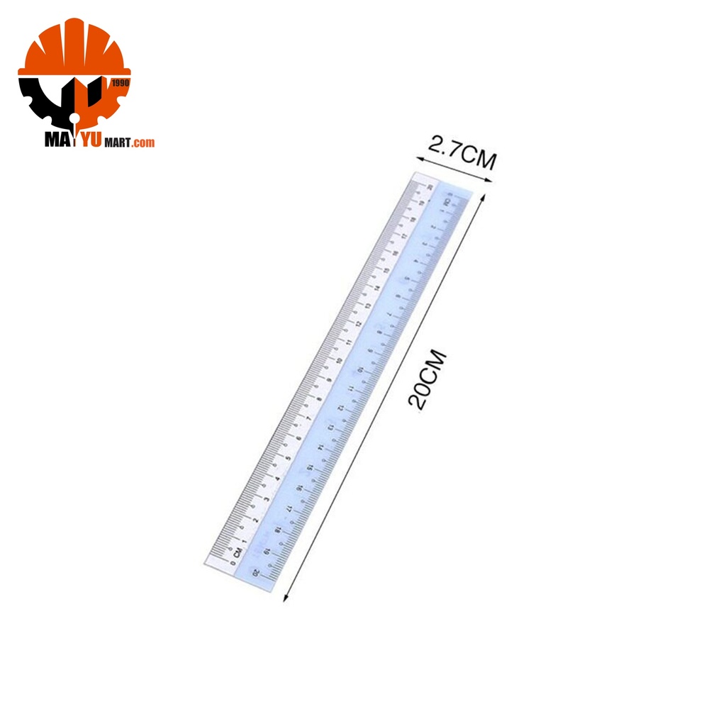 High class - Plastic Straight Ruler (8inch x 20cm)