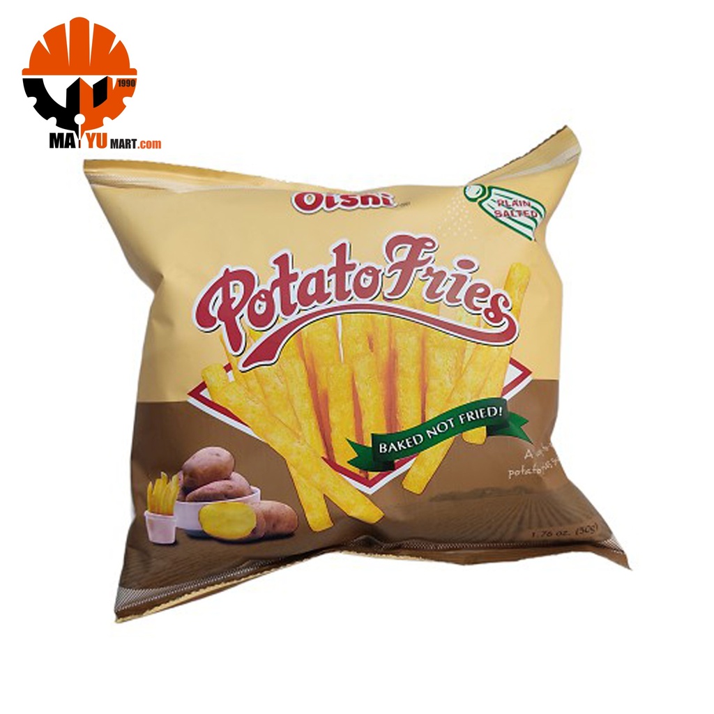 Oishi - Potato Fries - Plain Salted (32g) Yellow