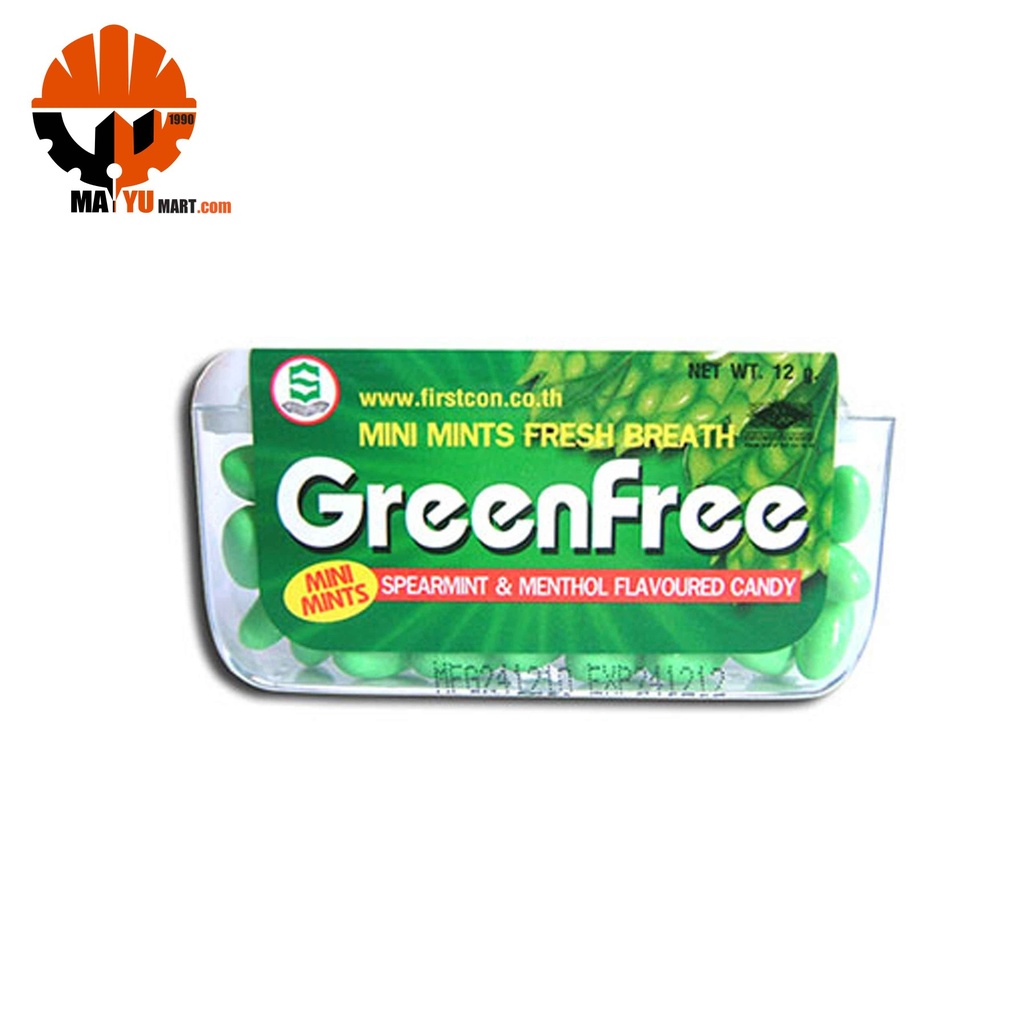 GreenFree - Spearmint&amp;Menthol Flavoured Candy (12g)