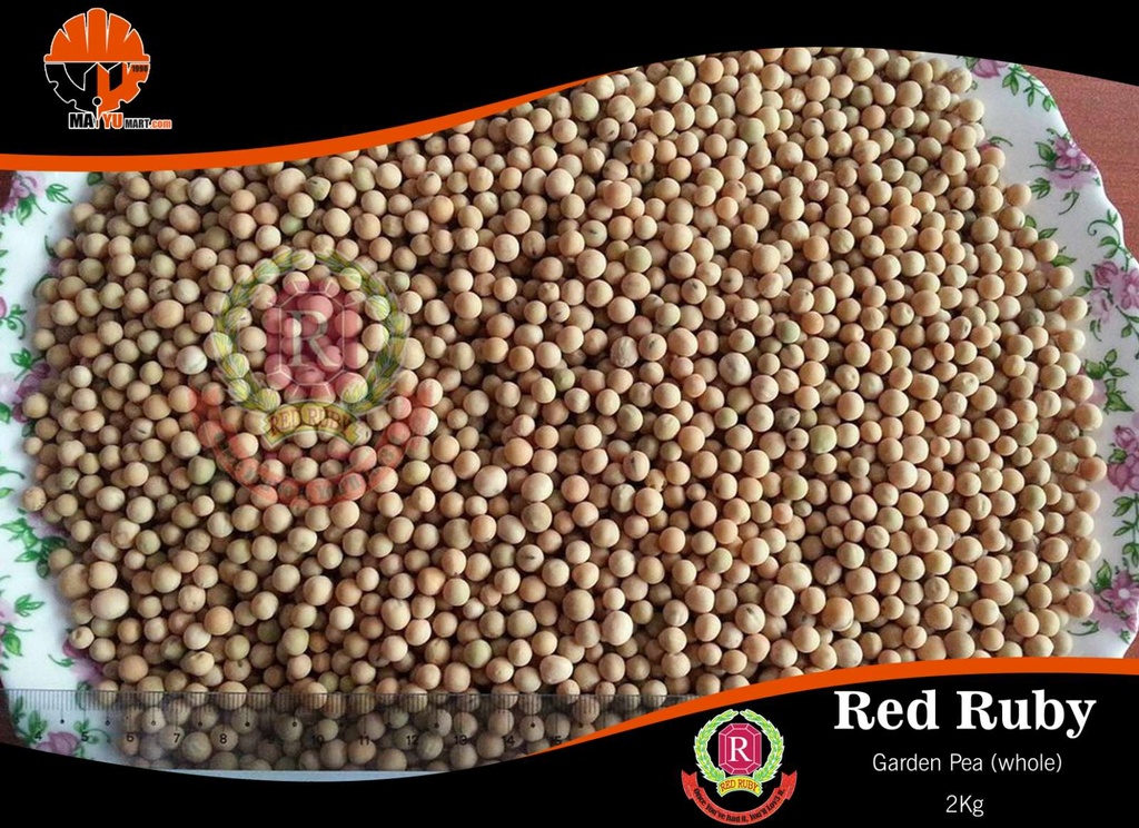 Red Ruby - Garden Pea [whole] (စားတော်ပဲ) (2kg Pack)