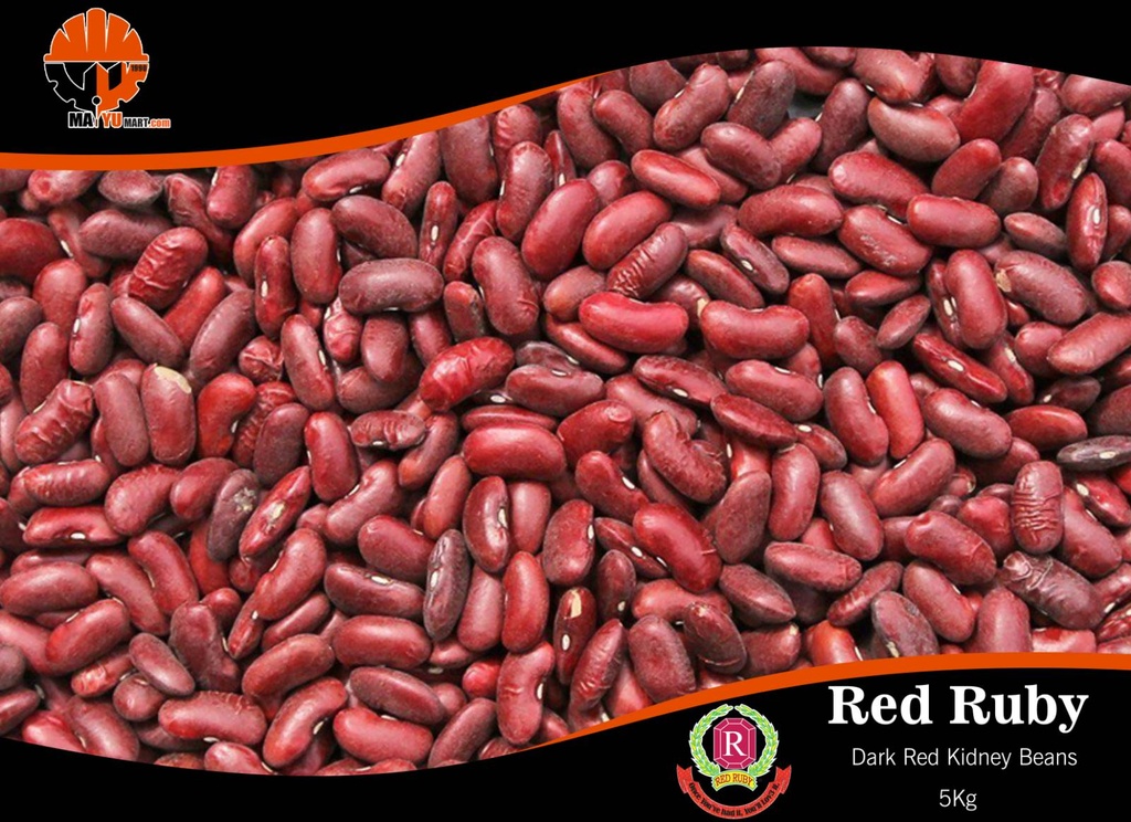 Red Ruby - Dark Red Kidney Beans (‌‌မြေထောက်နီ) (5kg Pack)