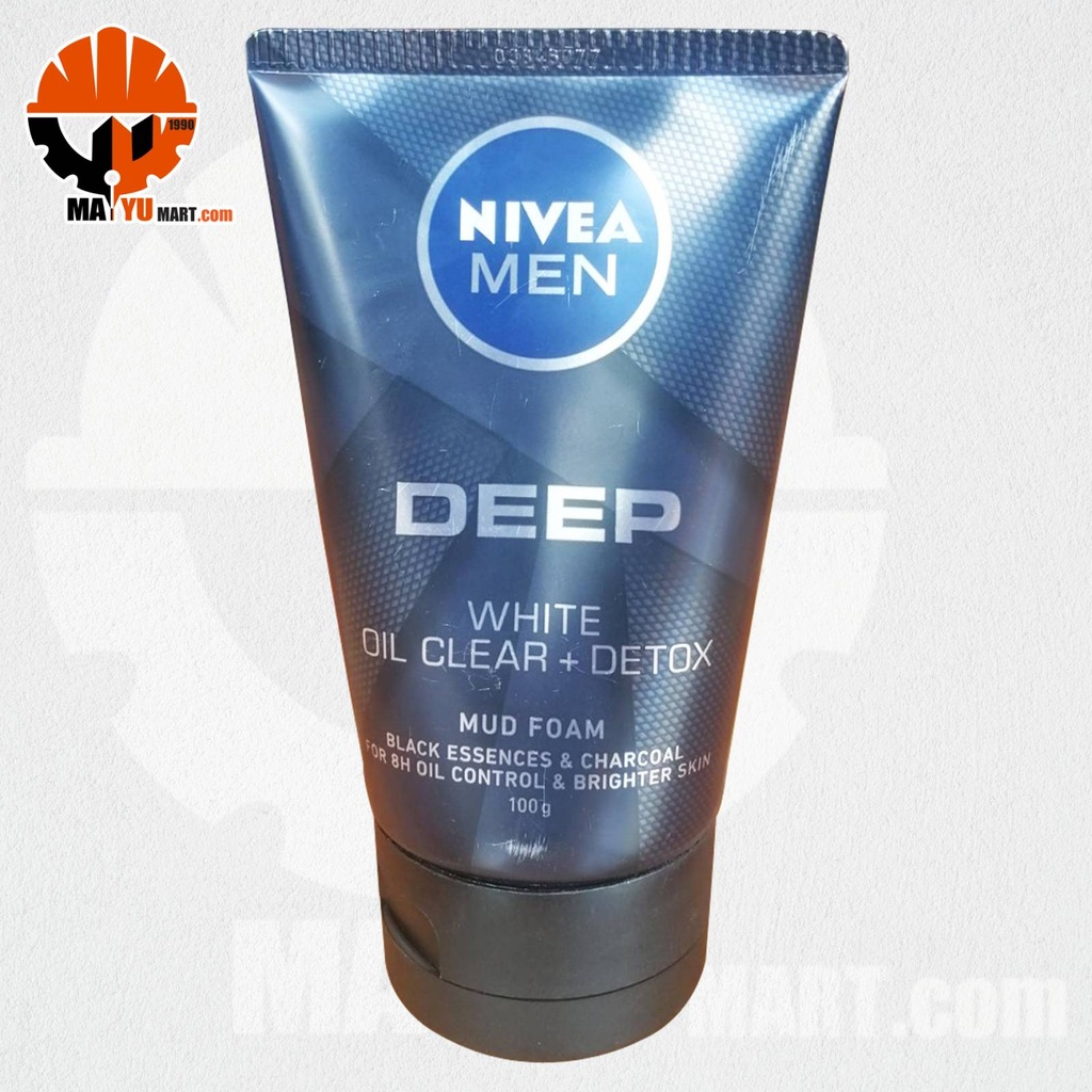 Nivea (Men) - Deep - White Oil Clear + Detox Mud Foam (100g)