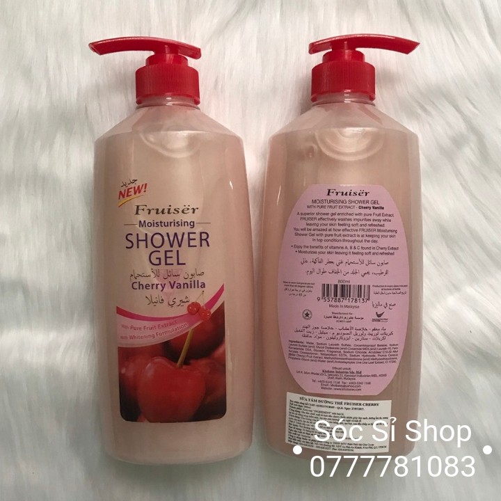 Fruiser - Cherry Vanilla - Shower Gel (800ml)