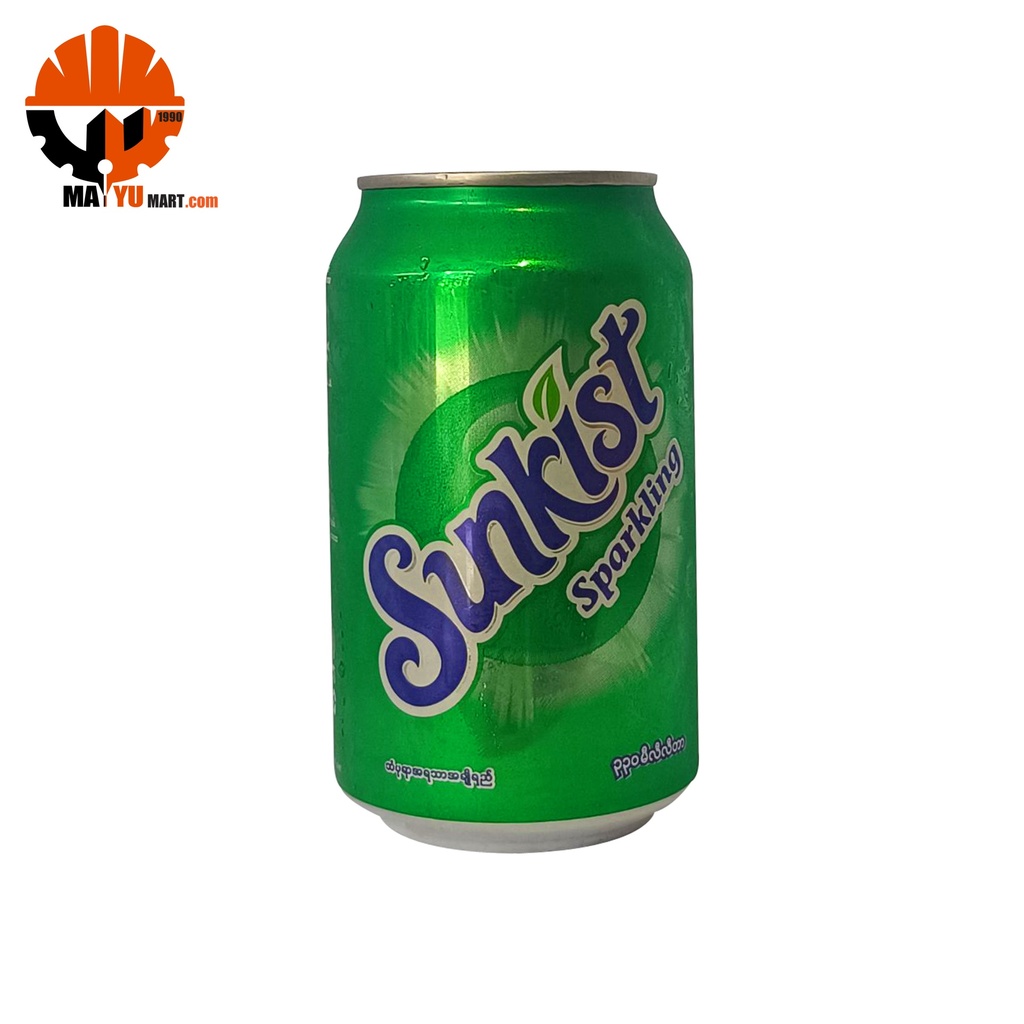 Sunkist - Sparkling Carbonated Drink Can (330ml)