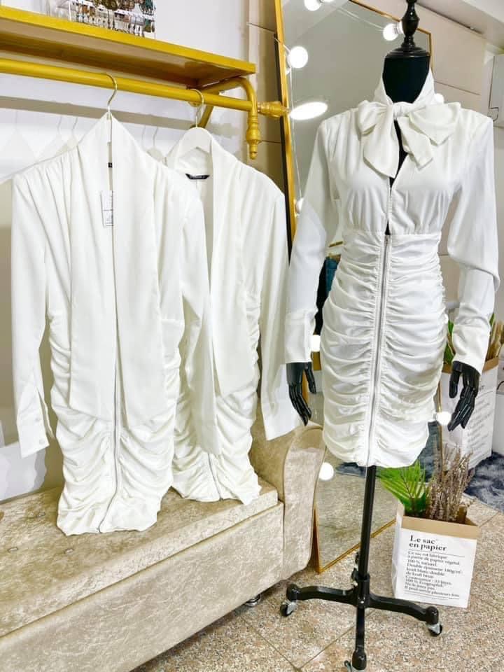 DressUp - Shein Brand White short dress (S,M size)
