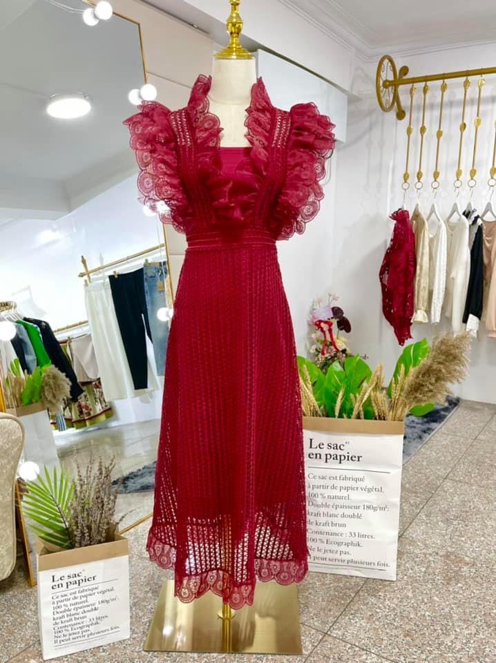 DressUp - Red sleeveless zar dress ( S size)