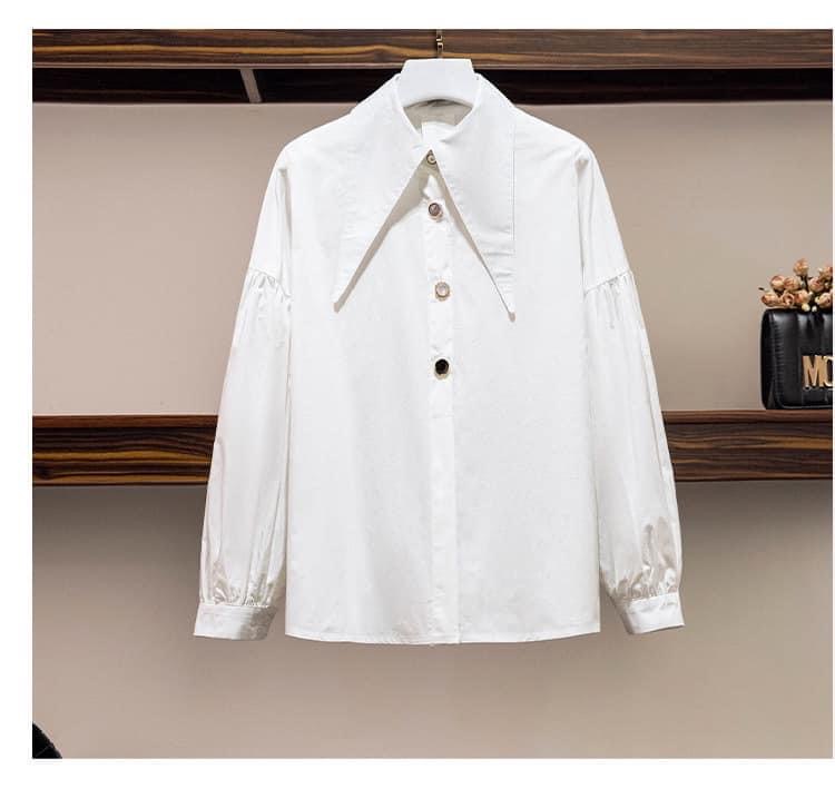 DressUp - White column shirt (M size)