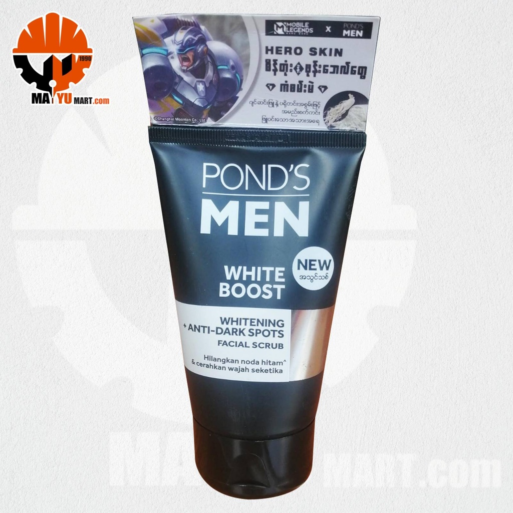 POND'S (Men) - White Boost - Facial Scrub (50g) - White