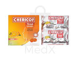 Chericof - Throat Lozenges (Orange) - 1Card (4pcs)