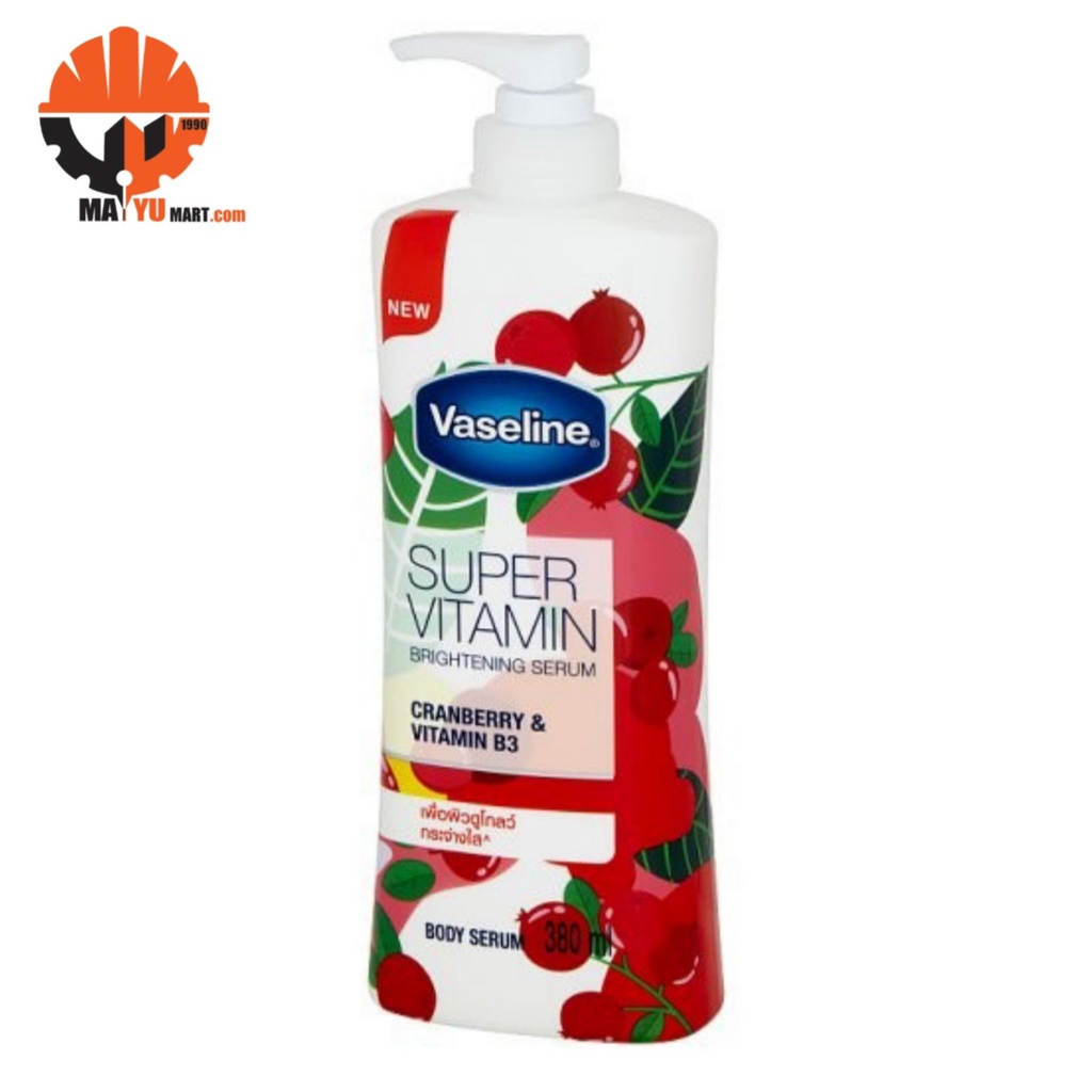 Vaseline - Super Vitamin - Cranberry &amp; Vitamin B3 - Body Serum (380ml) red