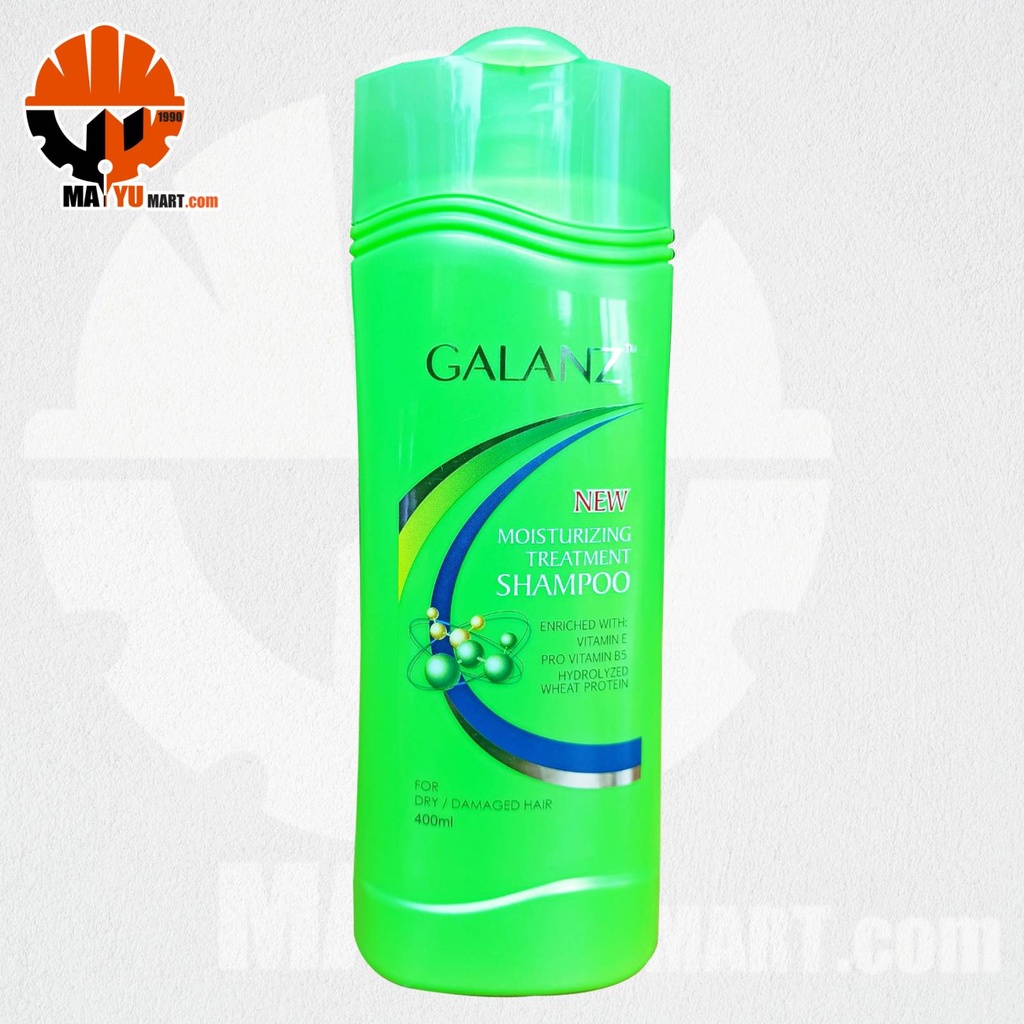 Galanz - Wheat Protein - Dry/Damage Hair - Moisturizing Treatment Shampoo (400ml) green