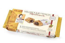 Matilde Vicenzi - Mini Snack Puff Pastry Roll Filled Hazelnut Cream (125g) red