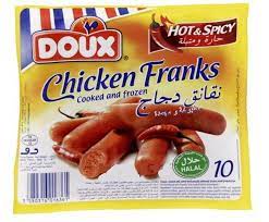 Doux  - Chicken Franks Hot &amp; Spicy (340g)