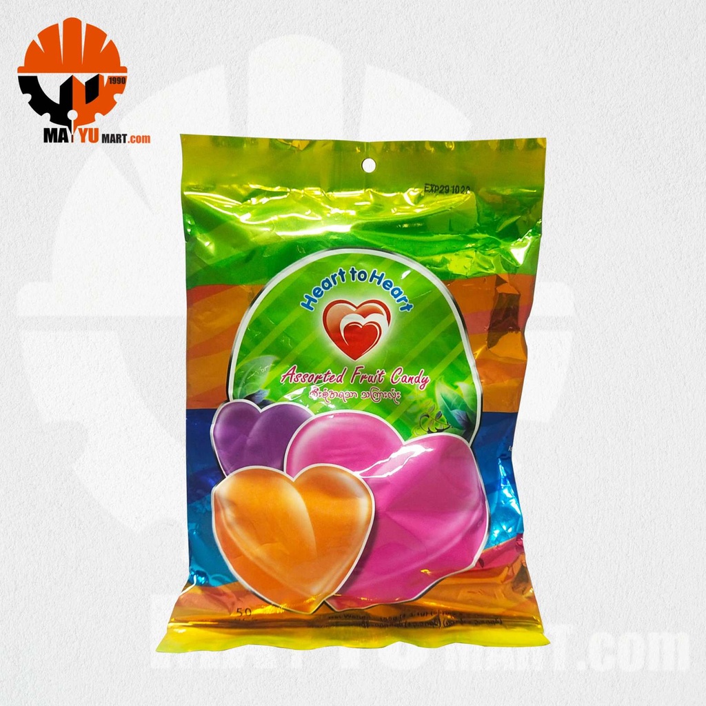 Heart To Heart - Assorted Fruit Candy (155g)