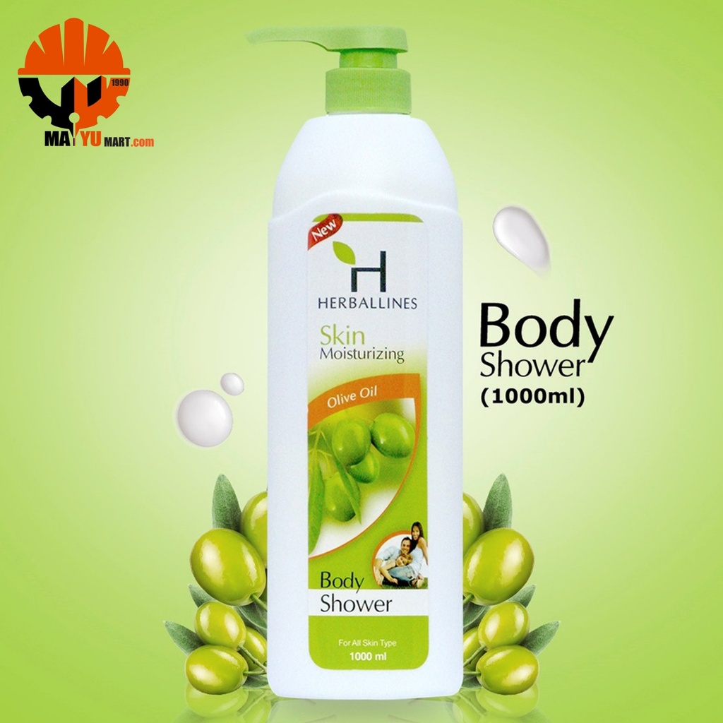 Herballines - Skin Moisturizing - Olive Oil - Body Shower (1000ml)