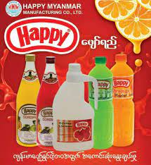 Happy - Cordial - All Flovour (1 Litre) - Handle