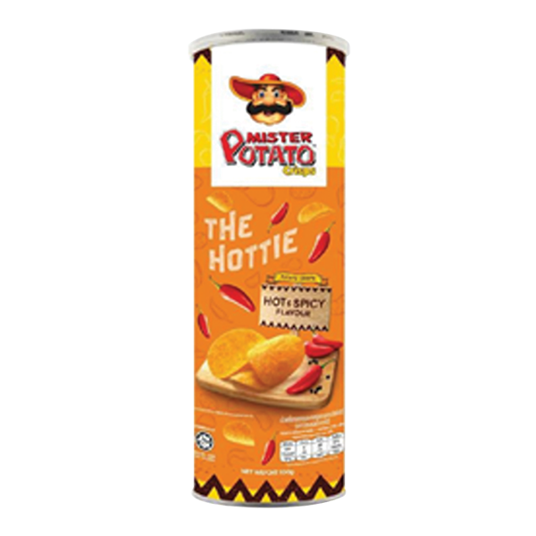 Mister Potato Crisps - Hot &amp; Spicy Flavour - THE HOTTLE (100g)