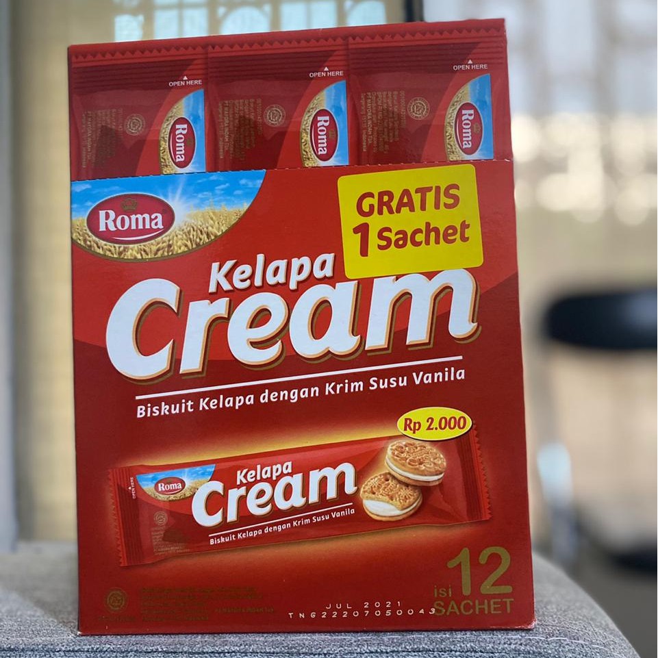 Roma - Kelapa Cream - Vanilla Biscuit - Red (420g)