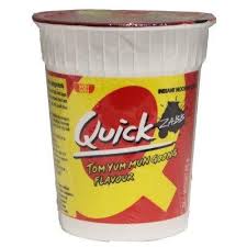 Quick - Tom Yum Mun Goong Flavour - Instant Noodle - Cup (60g) Yellow