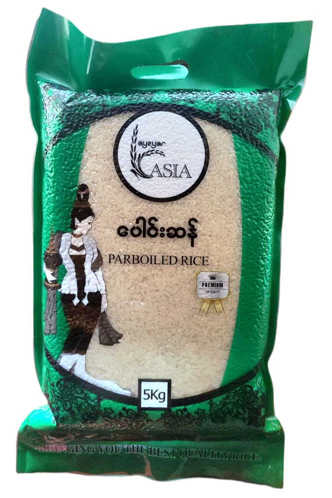 Ayeyar Asia - Parboiled Rice - Long Grain (ဆီးချိုဆန် (သို့) ပေါင်းဆန်ရှည်) (5kg) x 10pcs