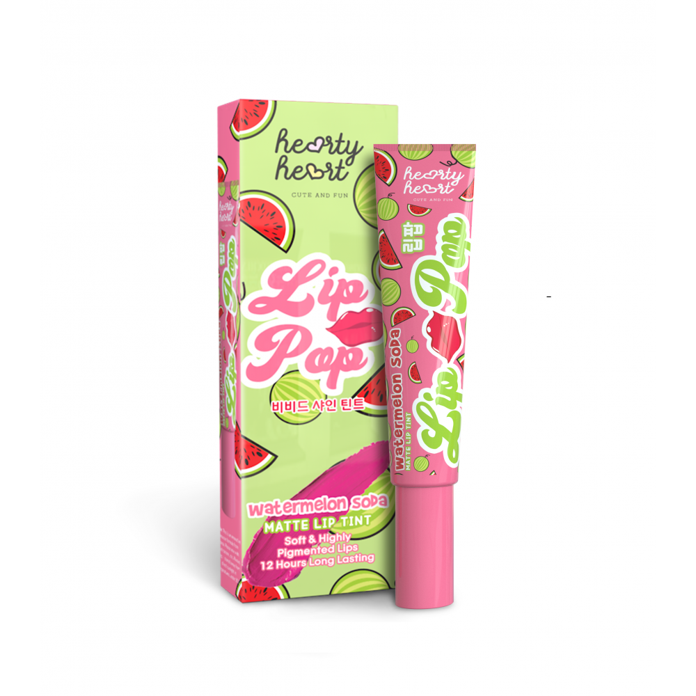 Hearty Heart - Lip Pop (WaterMelon Soda) (Matte Lip Tint)(3.8ml)