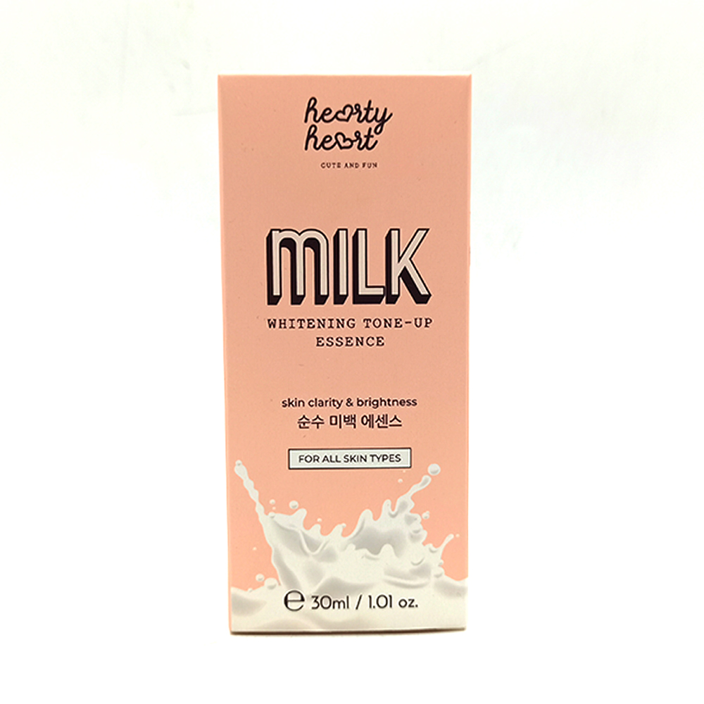 Hearty Heart - Milk Whitening Tone-Up Essence (30ml)