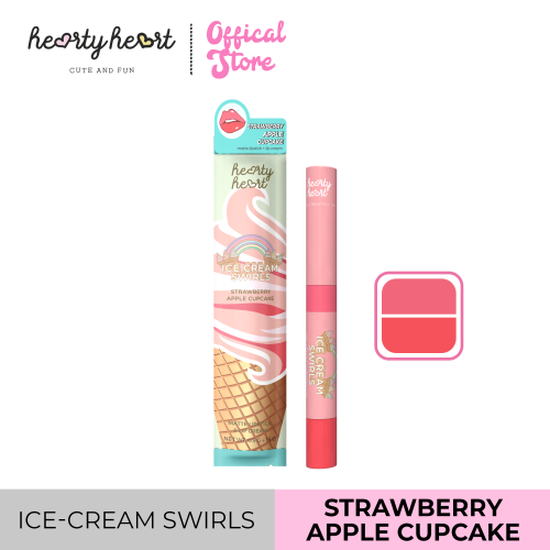 Hearty Heart - Lip Pop (ice cream swirls)(Strawberry Apple Cupcake) (0.5g+1.5g)