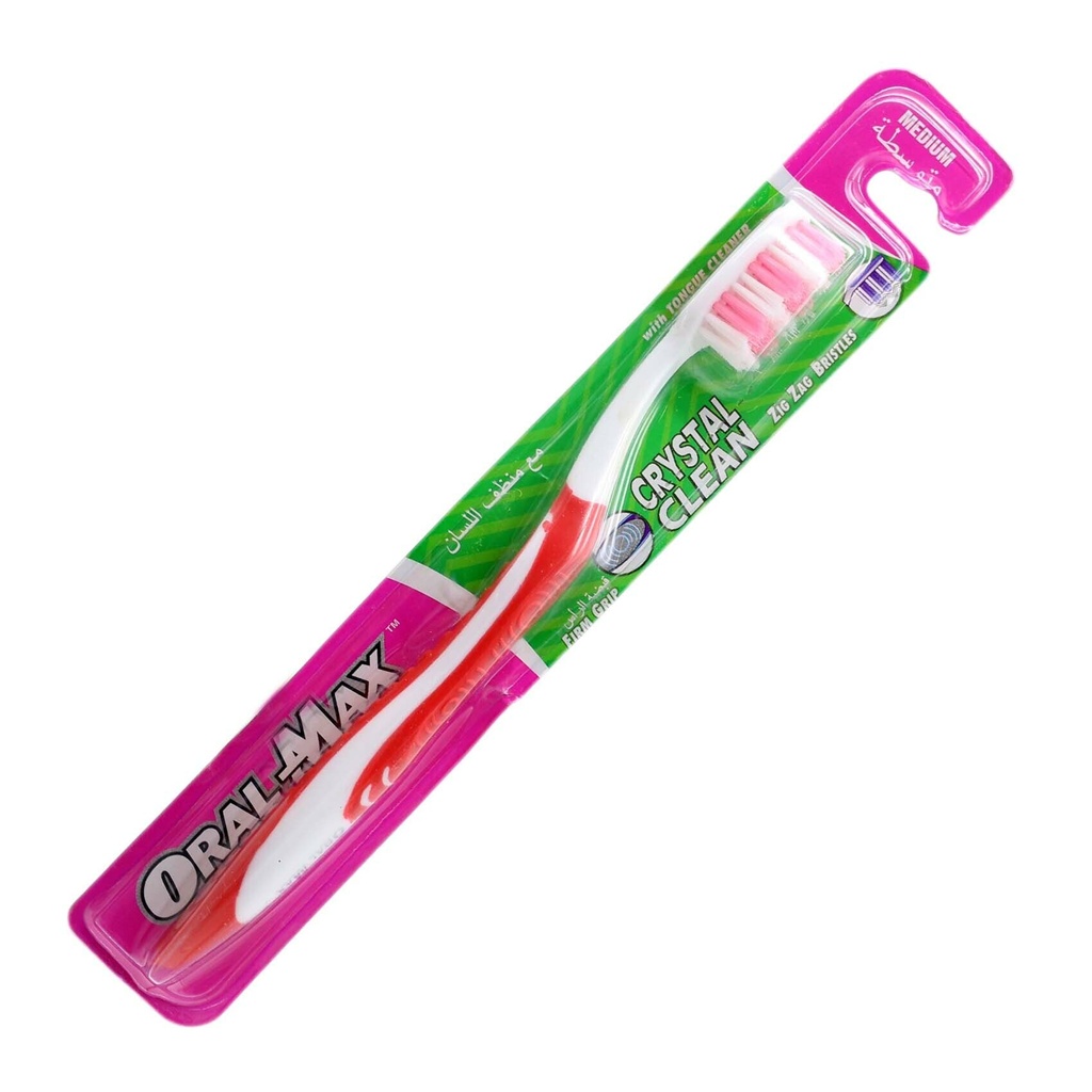 Oral Max - Crystal Clean - Toothbrush(Medium)