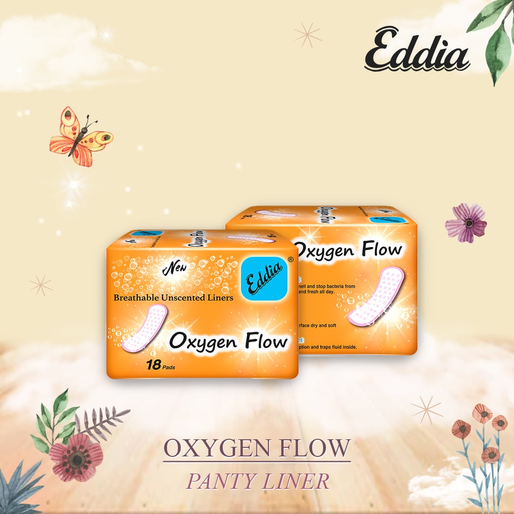 Eddia - Pantyliner - Oxygen Flow - Orange (22Liners)