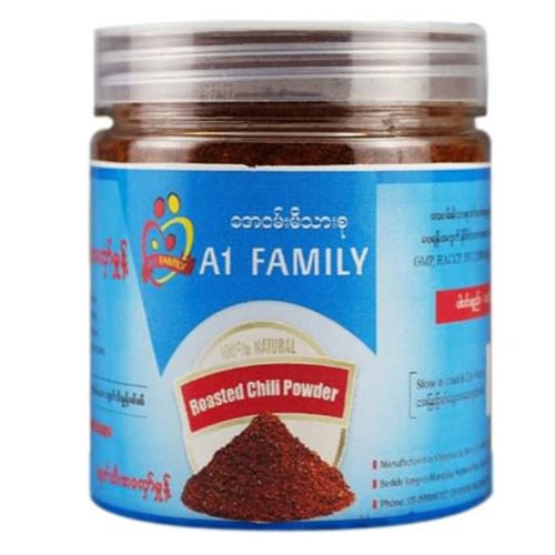 A1 Family - Roasted Chilli Powder (120g) (ငရုတ်သီးအလှော်မှုန့်)