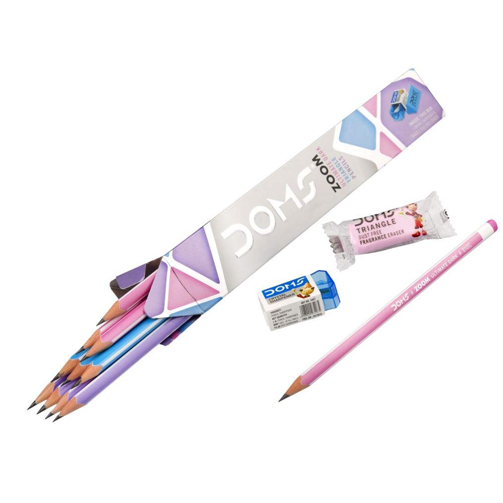Doms -Zoom - Ultimate Dark triangle Pencils(10pcs)