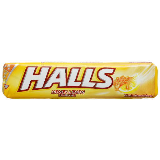 Halls - Honey Lemon Flavoured Candy - Yellow (27.9g)