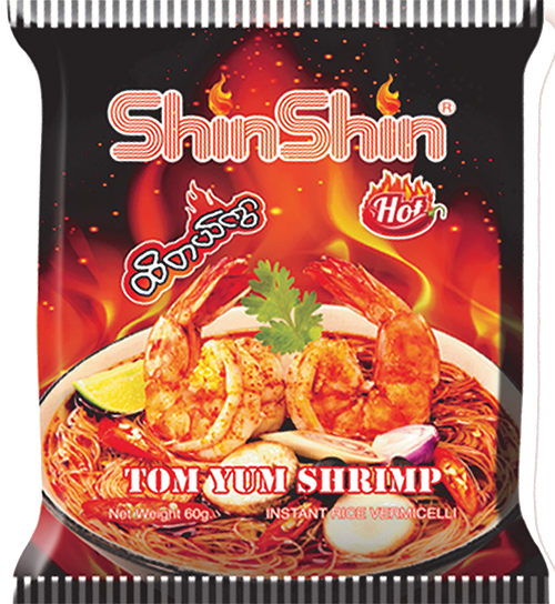 Shin Shin - Instant Rice Vermicelli - Tom Yum Shrimp Flavour (60g)