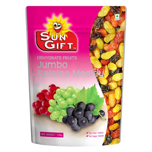 Tong Garden - Sun Gift - Dehydrate Fruits - Jumbo Raisins Medley (100g)
