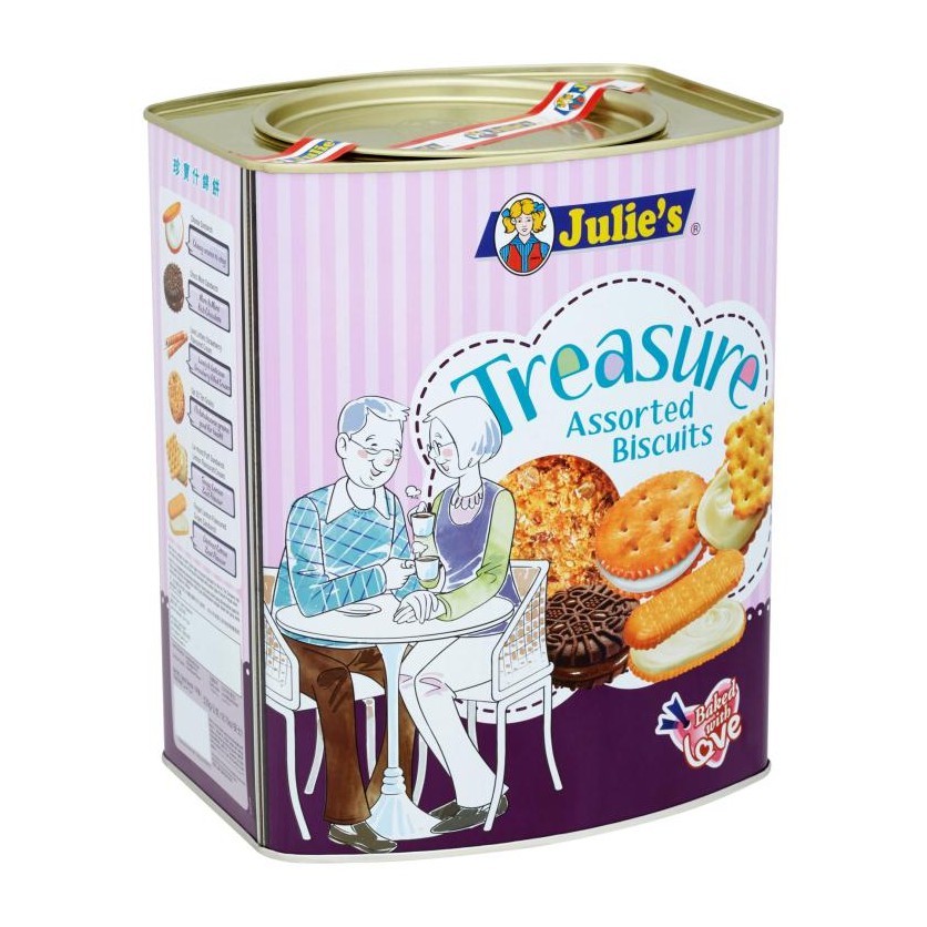 Julie's - Treasure- Assorted Biscuit (530g) Tin