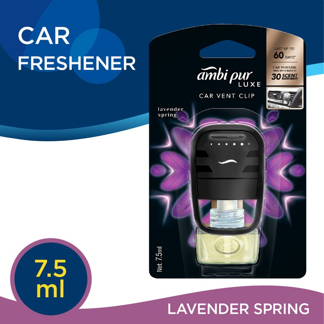 Ambi Pur - Luxe - Car Vent Clip - Levender Spring (7.5ml)