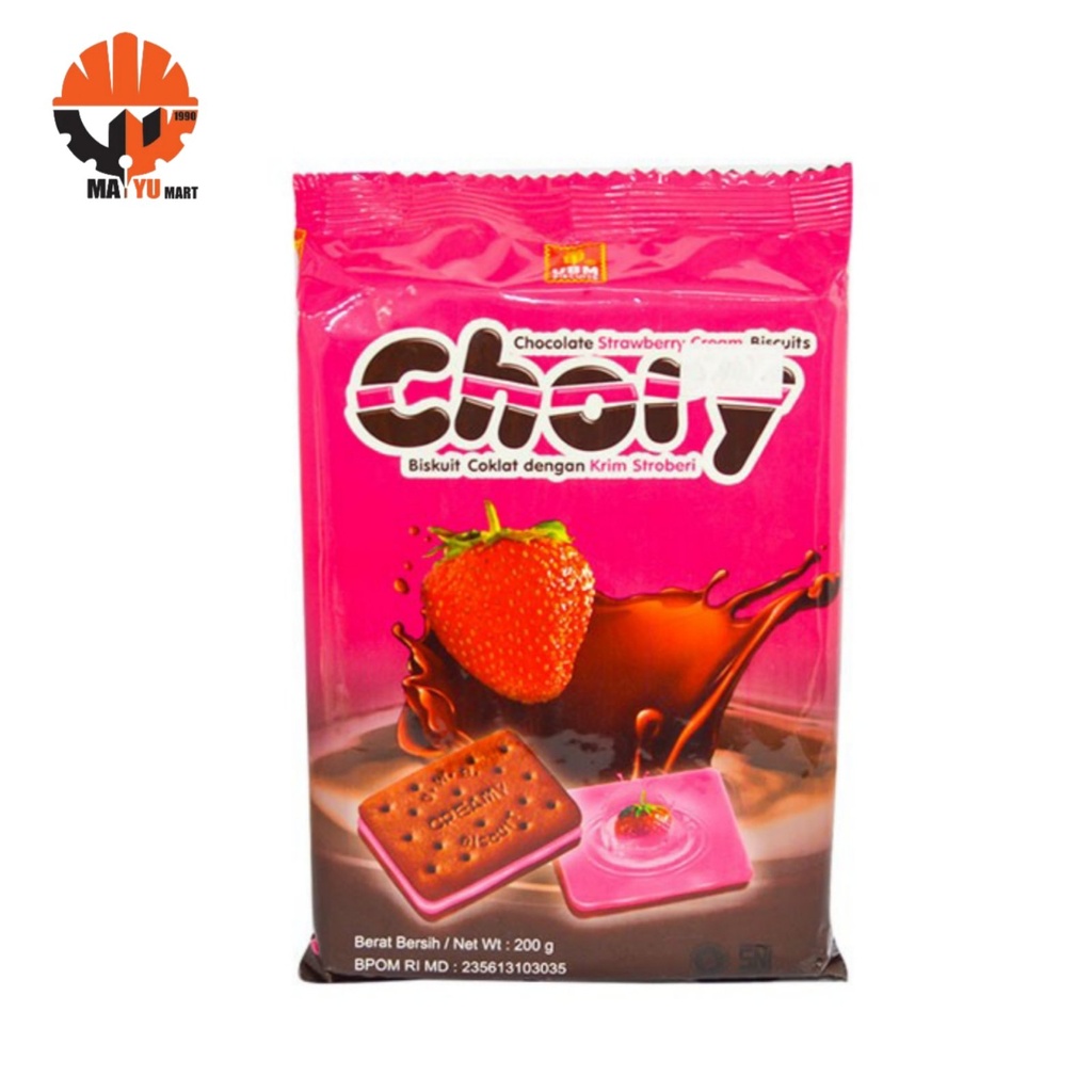 Chory - Chocolate Strawberry Cream Biscuits (200g)