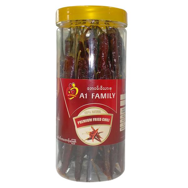 A1 Family - Premium Fried Chili (ငရုတ်သီးအတောင့်ကြော်) (40g)