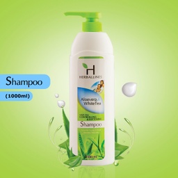 Herballines - Aloevera &amp; White Tea - Hair Fall Controlling &amp; Softening (1000ml)
