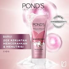 POND'S - Bright Miracle - Niasorcinol - Facial Foam (100g) - Pink