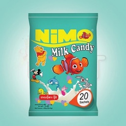 Nimo - Milk &amp; Strawberry Milk Candy (Pcs)