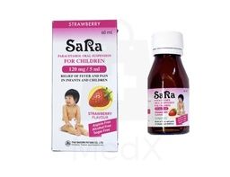 Sara - Paracetalmol Oral Suspension - For Children (120mg/5ml)