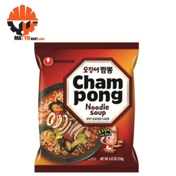 Nong Shim - Cham Pong - Noodle Soup - Spicy Seafood Flavour (124g)
