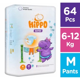 Hippo - Diapers - Jumbo (M) (64pcs)