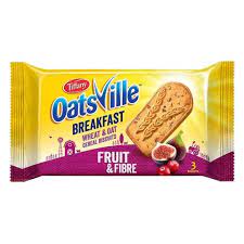 Tiffany - OatsVille - Fruit &amp; Fibre - Wheat &amp; Oat Cereal Biscuit (50g)