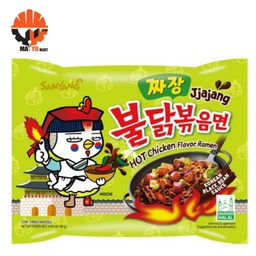 Samyang - Jjajang Korean Black Bean Sauce Hot Chicken Flavor(140g) Green