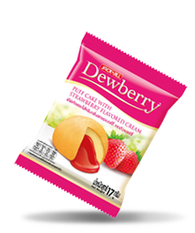 Dewberry - Puff Cake With Strawberry Flavoured Cream (17g)