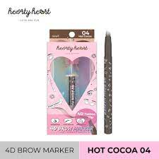 Hearty Heart - 4D Brown Marker - Waterproof Eyebrow Tattoo (0.7g) 04Hot Cocoa