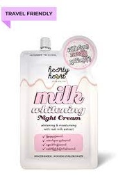Hearty Heart - Milk Whitening - Night Cream (5g)