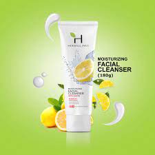 Herballines - Moisturizing Facial Cleanser with Lemon - Advanced Whitening (180g)